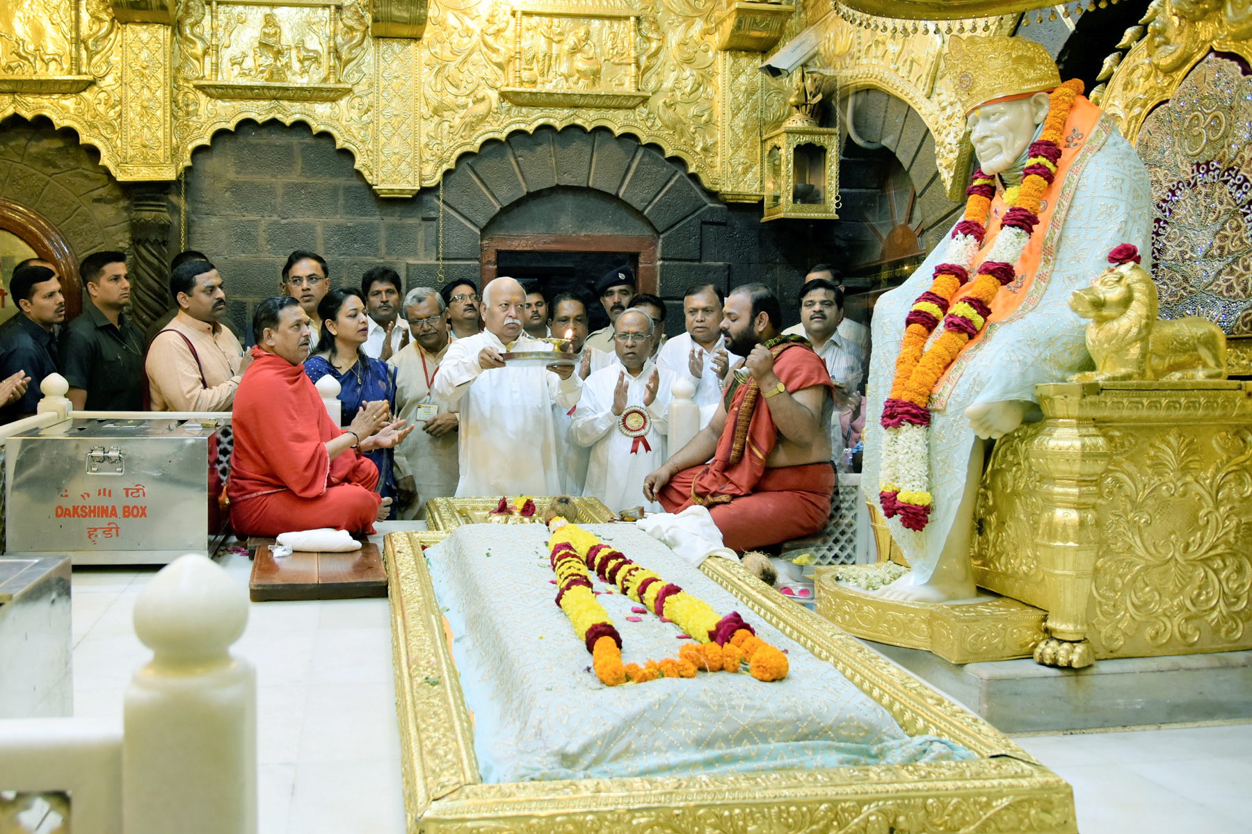 Saibaba Aarti with Shri. Mohan Bhagwat