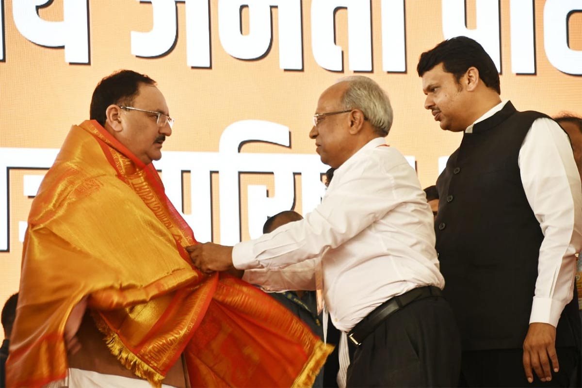 Felicited BJP National President Hon. J.P. Nadda Saheb-1